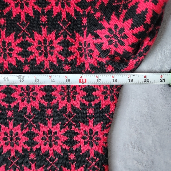 Obermeyer 1/4 Zip Nordic Fair Isle Wool Blend Ski Sweater, Women's Size Medium - Picture 5 of 7